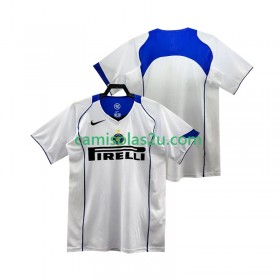 Camisolas de futebol Inter de Milão 2004 Retro Equipamento Alternativa 2005 Manga Curta